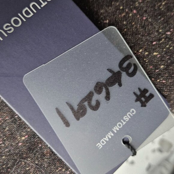 Studio Suits Custom Made Brown Tweed Vest Button Closure Adjustable Back Strap S - Picture 5 of 10